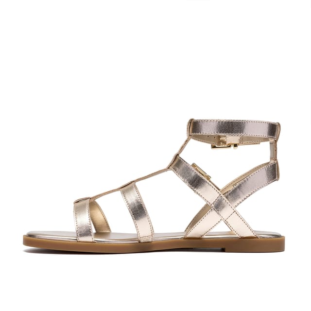 Clarks Clarks Women's Erisia Glad Gold Metallic Flat Sandals - 2