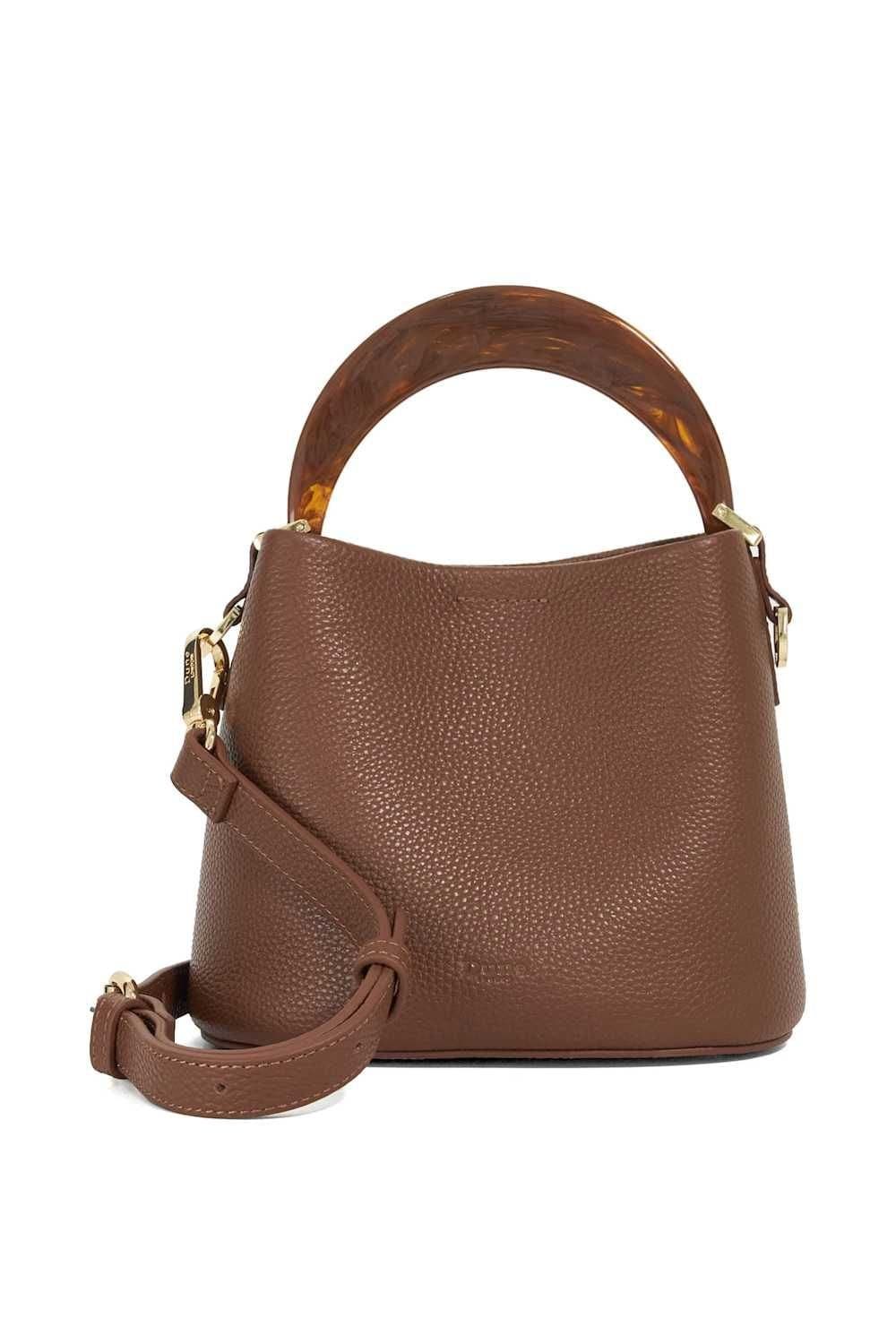 Dune London Dune London Brown Leather Shoulder Bag