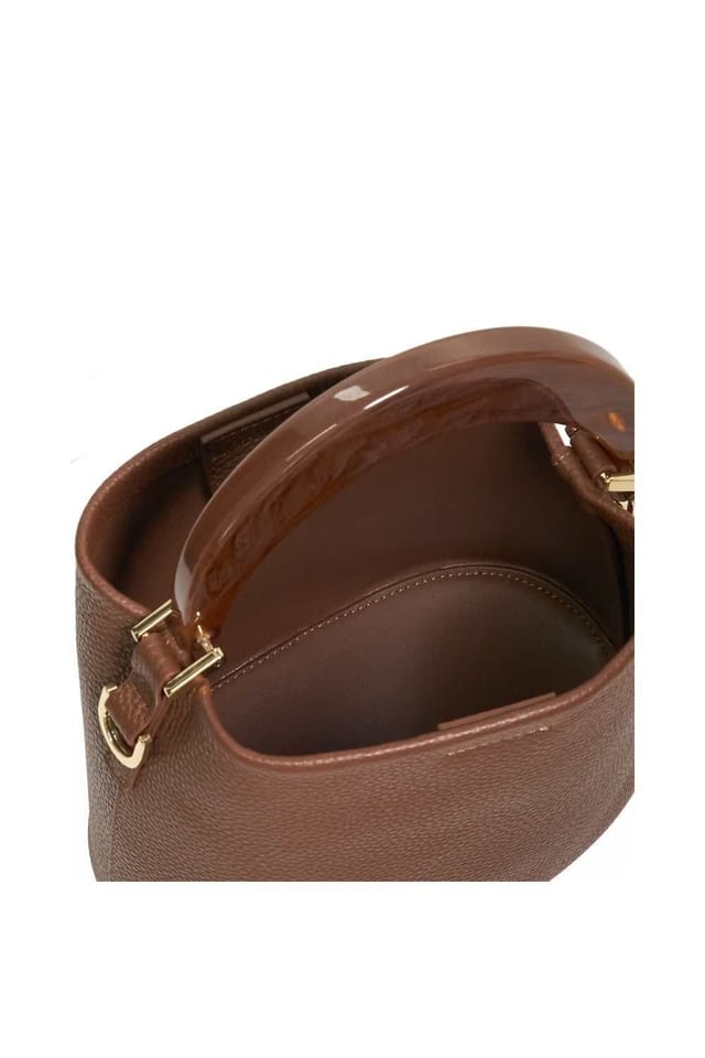 Dune London Dune London Women's 'Dharla' Leather Shoulder Bag in Brown - 3