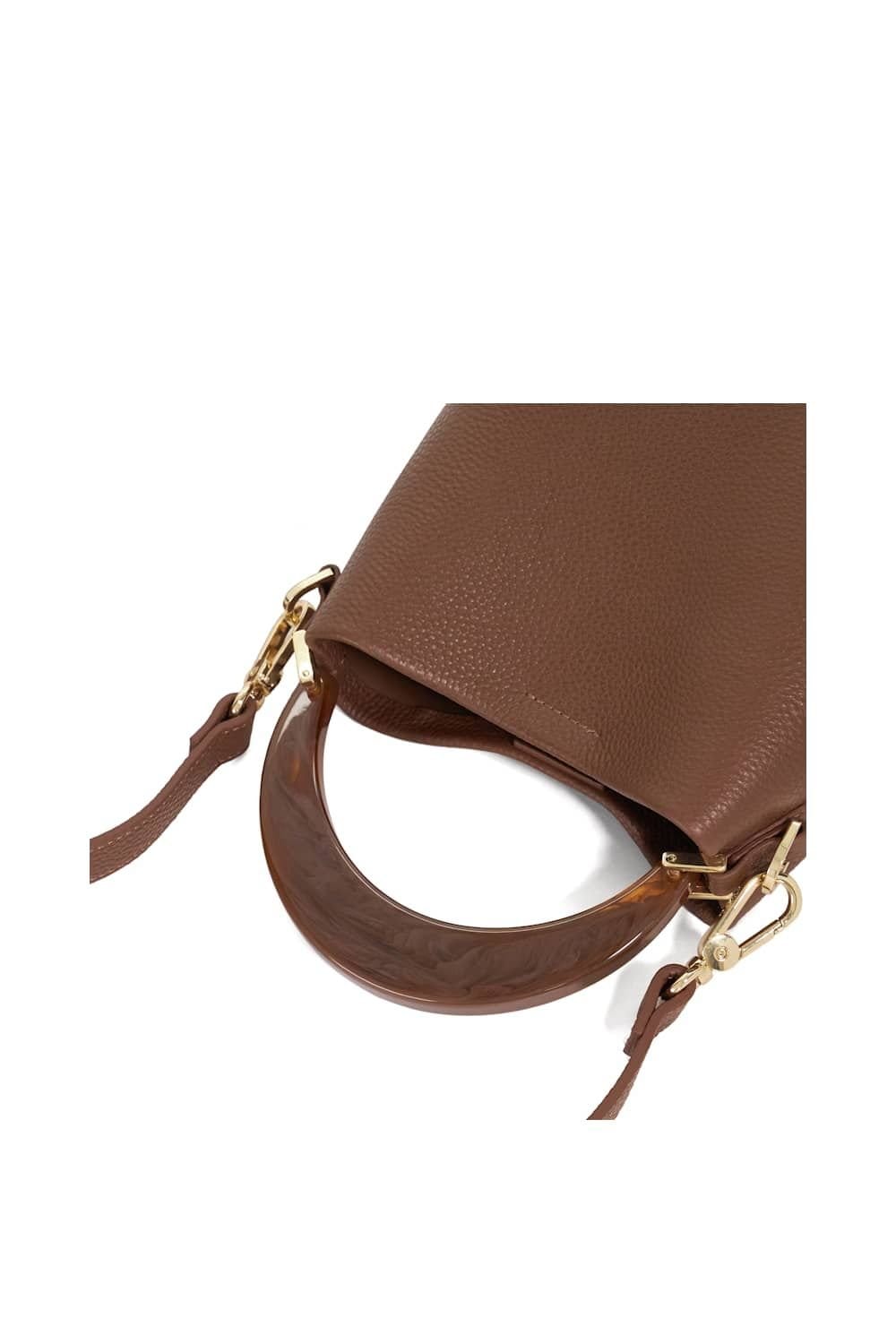 Dune London Dune London Women's 'Dharla' Leather Shoulder Bag in Brown - 4