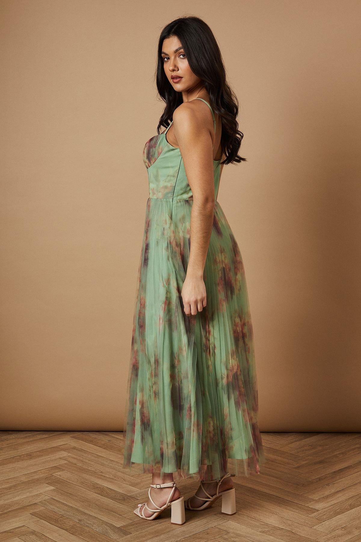 Oasis Oasis Women's Floral Corset Detail Midi Dress - 3