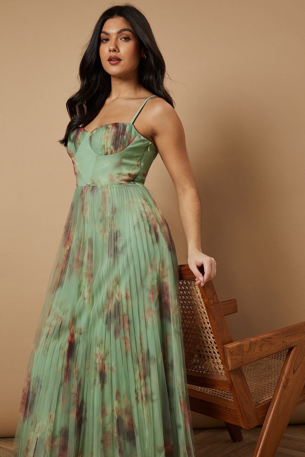 Oasis Oasis Women's Floral Corset Detail Midi Dress - 4