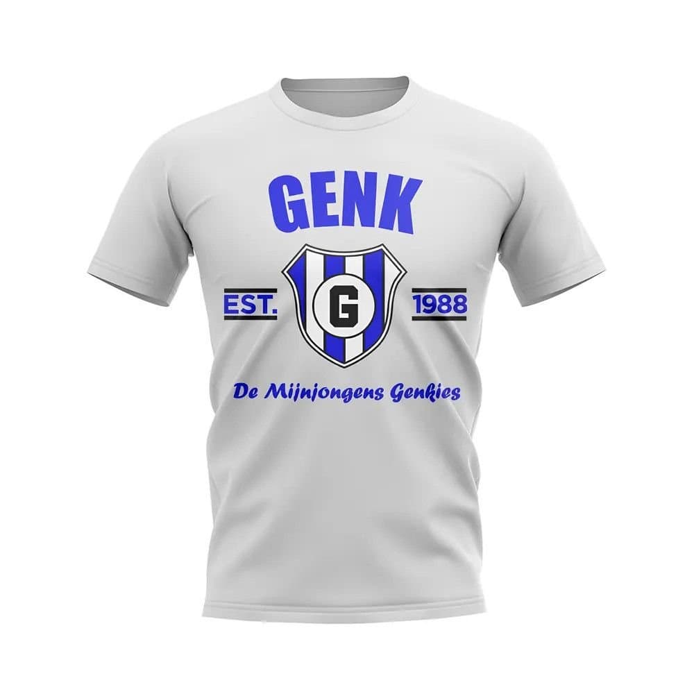 Genk Genk Men's Personalised Established Football T-Shirt in White