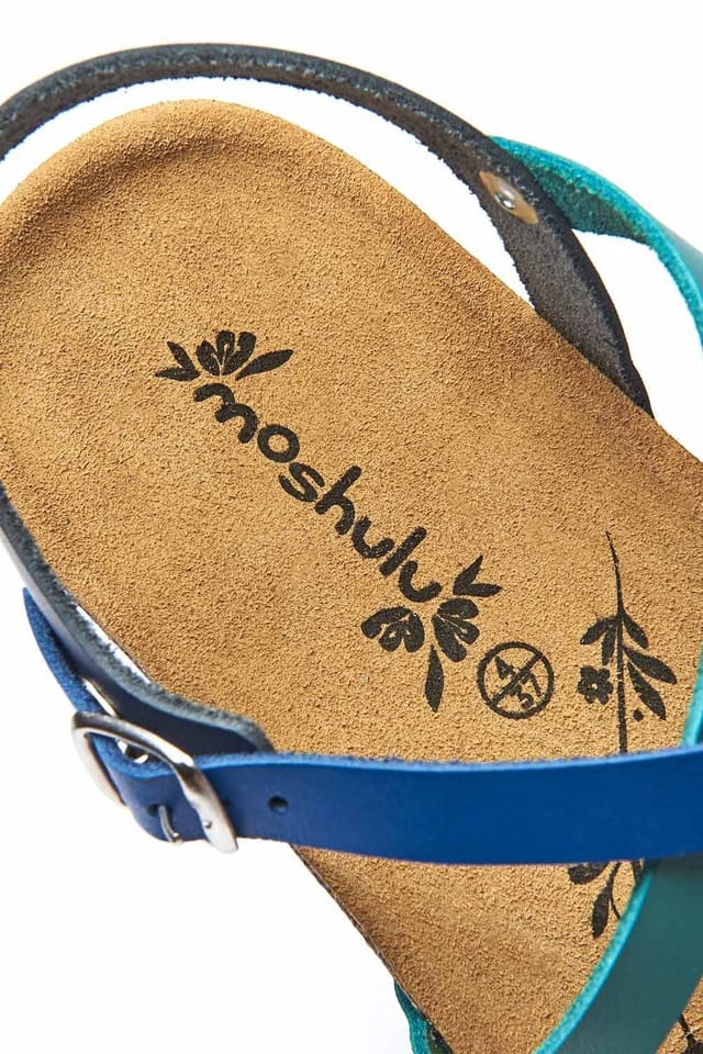 Moshulu Moshulu Women's 'Ginger Ale' Strappy Cork Footbed Sandals - 3