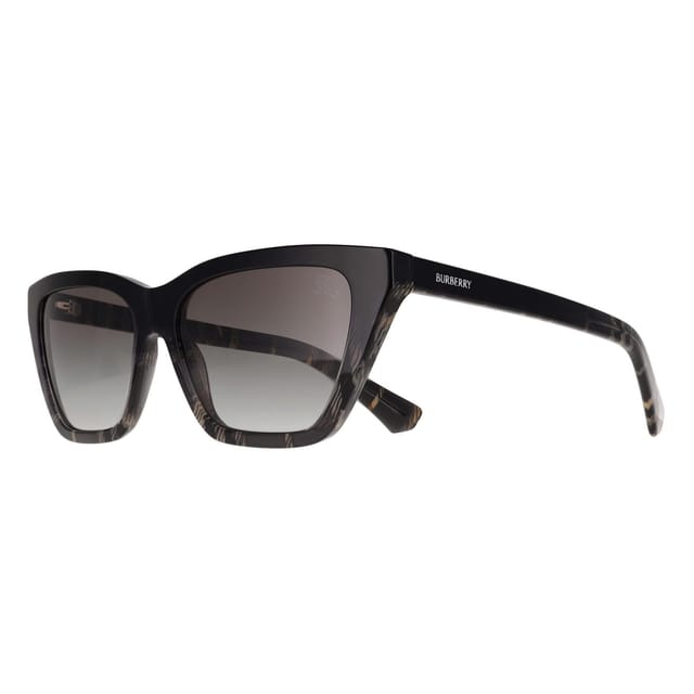 Burberry Burberry Women's Cat Eye Grey Check Grey Gradient BE4468 - 2