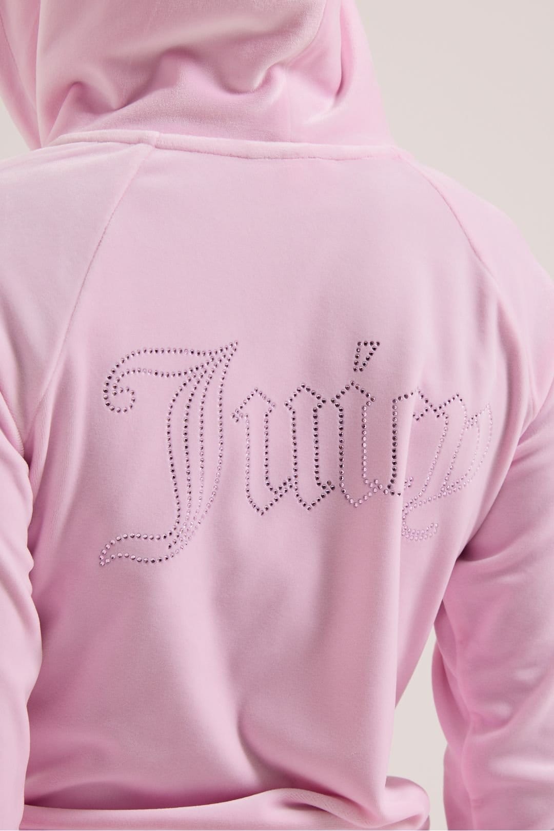 Juicy Couture Juicy Couture Women's Madison Diamante Hoodie Pink - 4