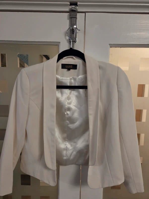 Luxe Asos Luxe Tux style ladies short style jacket