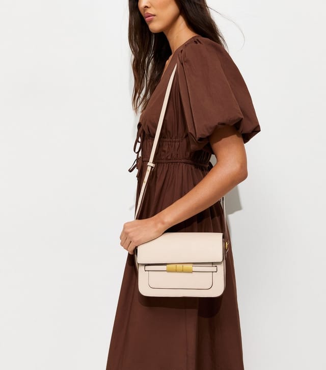 New Look White Belted Crossbody Bag Vegan New Look - 2