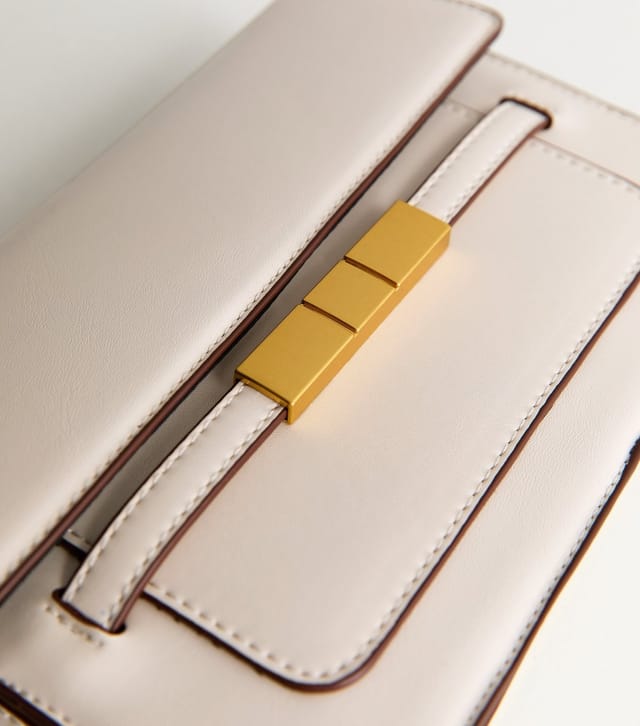 New Look White Belted Crossbody Bag Vegan New Look - 3