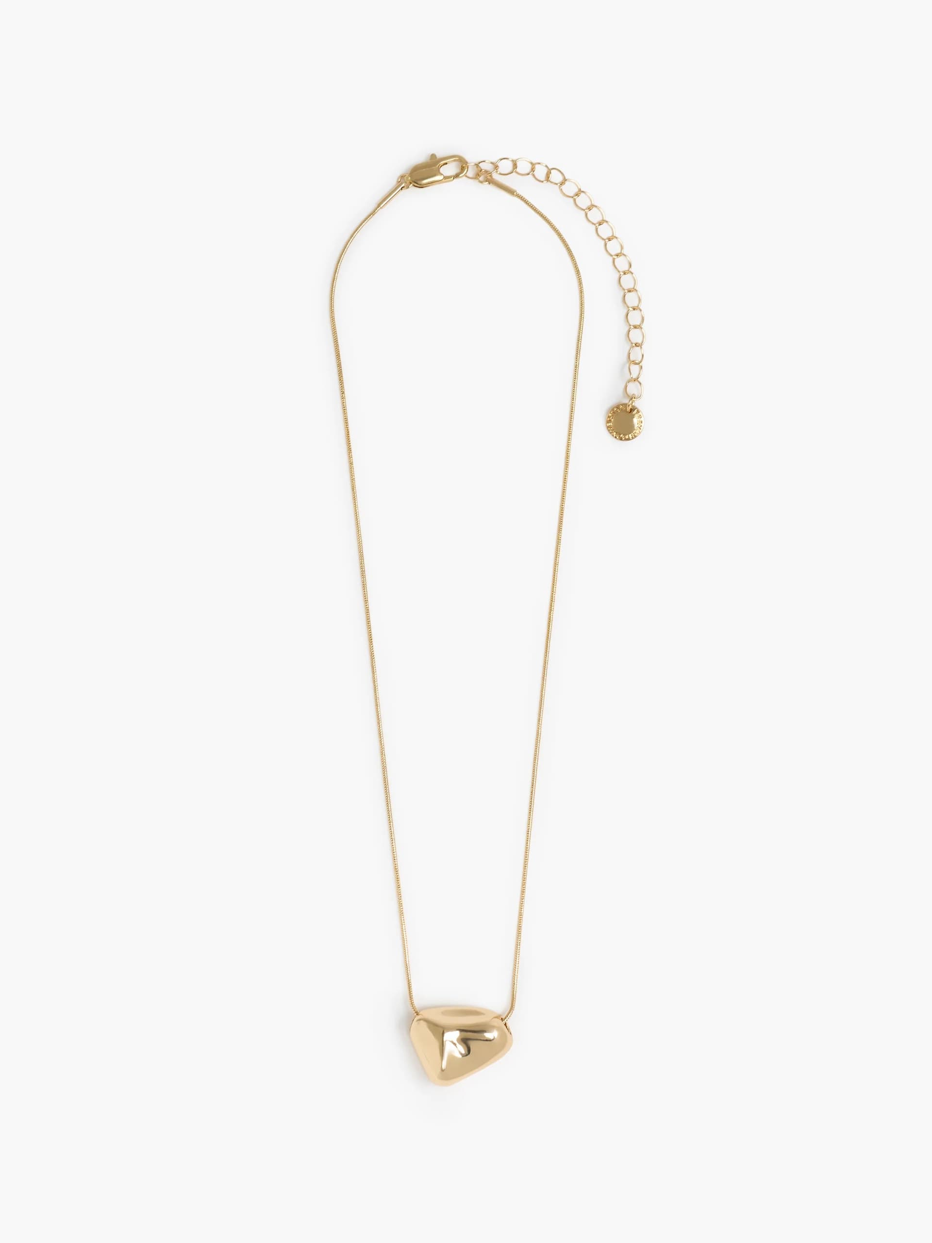 French Connection Pebble Necklace Warm Gold