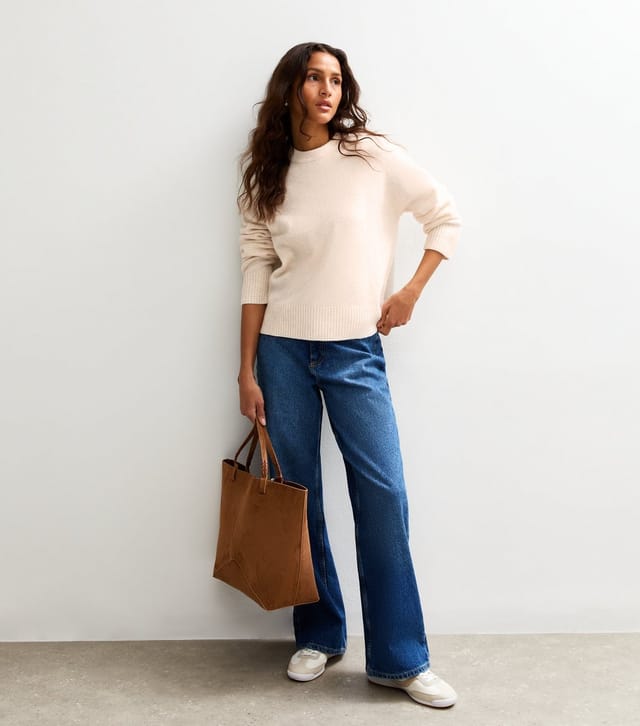 New Look Women's Cream Crew Neck Jumper New Look - 3