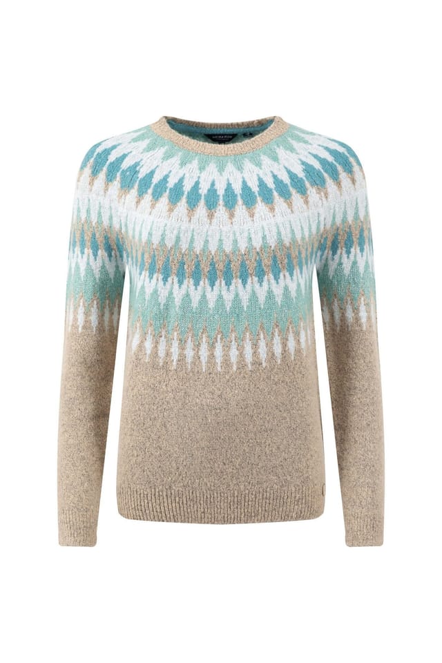 Weird Fish Weird Fish Women's Kelli Fair Isle Sparkle Knitted Jumper - 2