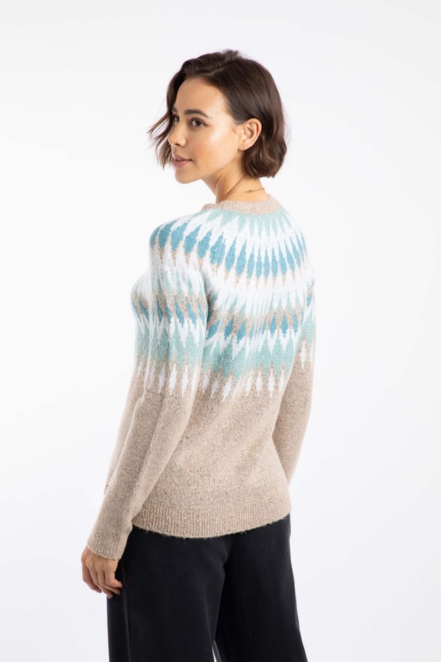 Weird Fish Weird Fish Women's Kelli Fair Isle Sparkle Knitted Jumper - 3