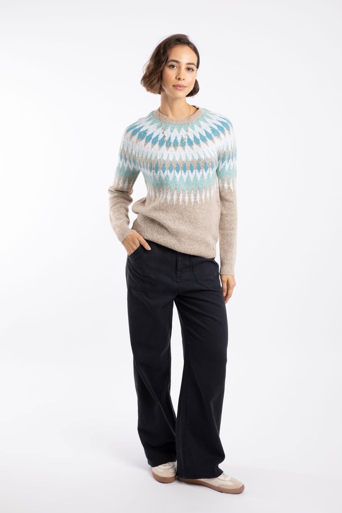 Weird Fish Weird Fish Women's Kelli Fair Isle Sparkle Knitted Jumper - 4