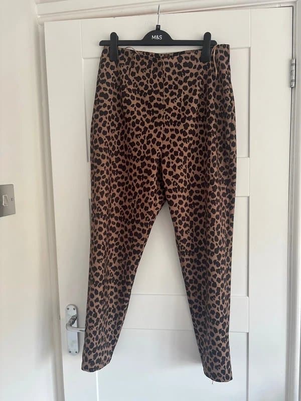 Never Fully Dressed Never fully dressed leopard print trousers s12