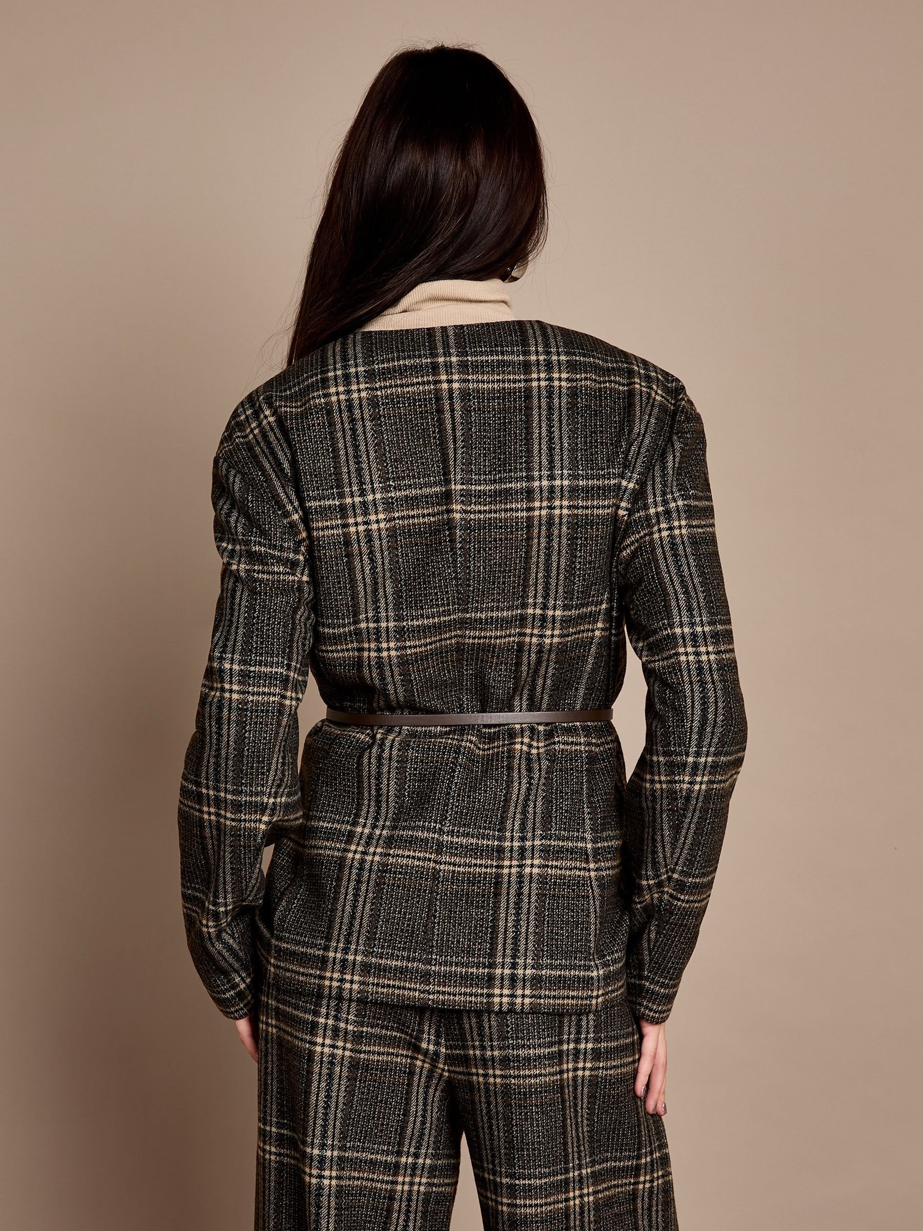 GWD by GEORGE W. DAVIES GWD by GEORGE W. DAVIES Women's GWD Aimee Brown Check Blazer - 4