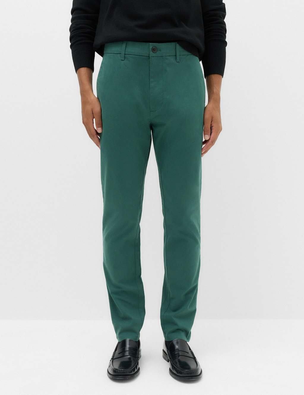M&S Dusty Cedar Cotton-Rich Stretch Chinos