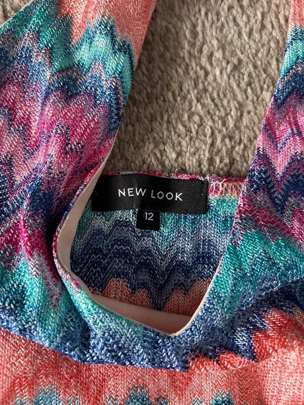 New Look Stripy halter neck top size 12