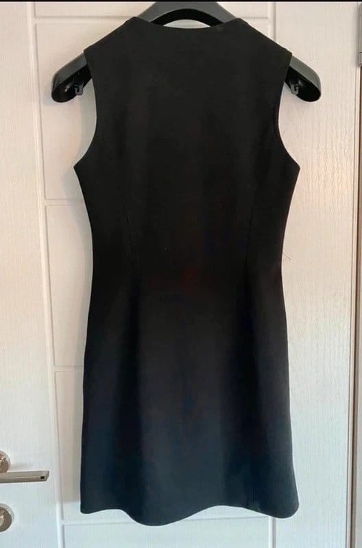 Exte Vintage 90s Black Silk Shift Dress