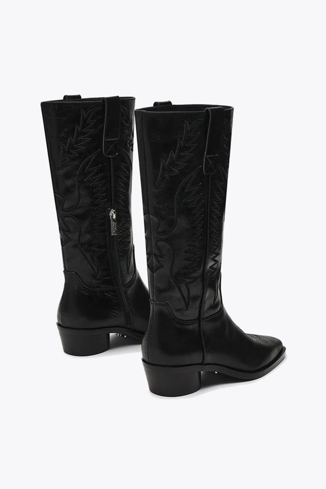 Steve Madden STEVE MADDEN Women's 'Trevi Boot Black' Leather Boots in Black - 3