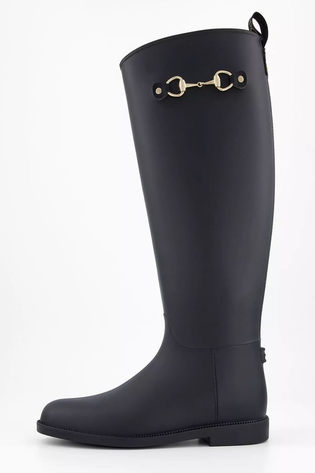 Elle Sport Elle Sport Women's Equestrian Style Waterproof Riding Wellington Boots in Black - 3