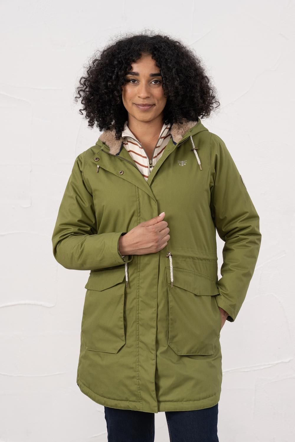 Lighthouse Clothing Lighthouse Clothing Women's Isobel Coat in Light Khaki - 2