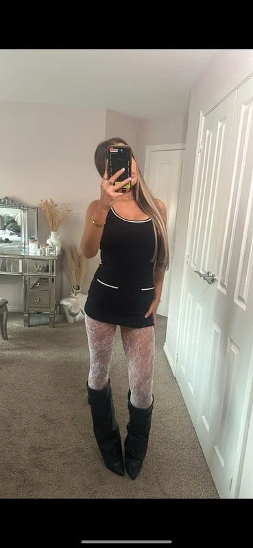 PrettyLittleThing PLT black knitted mini dress - 1