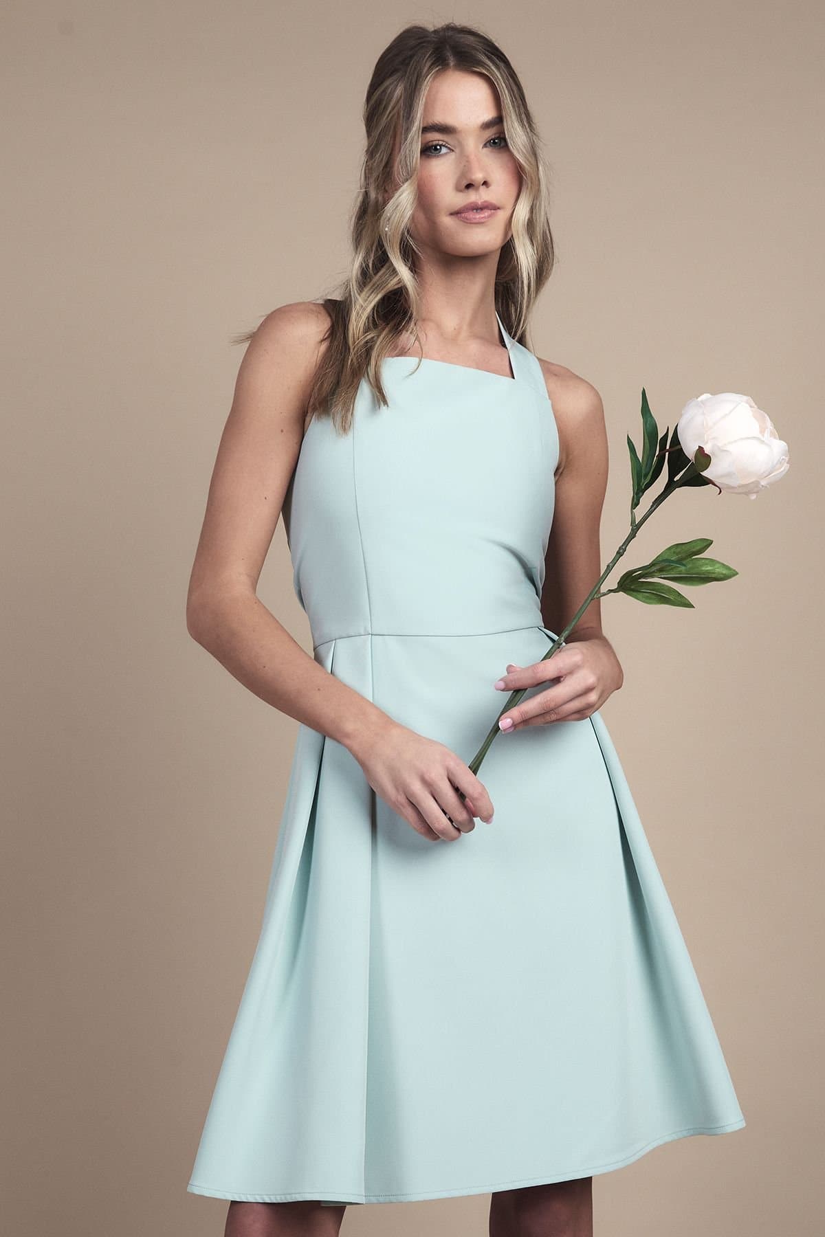 Coast Coast Women's Teen Bow Back Mini Dress in Sage
