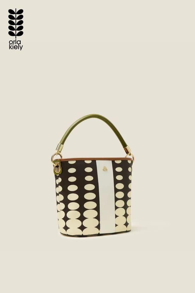 Orla Kiely Orla Kiely Women's Smile Sling Crossbody - Optical Oval Mocha in Brown - 2