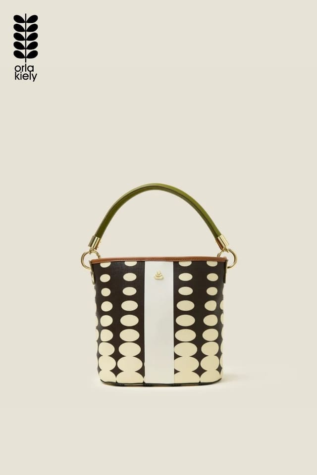 Orla Kiely Orla Kiely Women's Smile Sling Crossbody - Optical Oval Mocha in Brown - 3