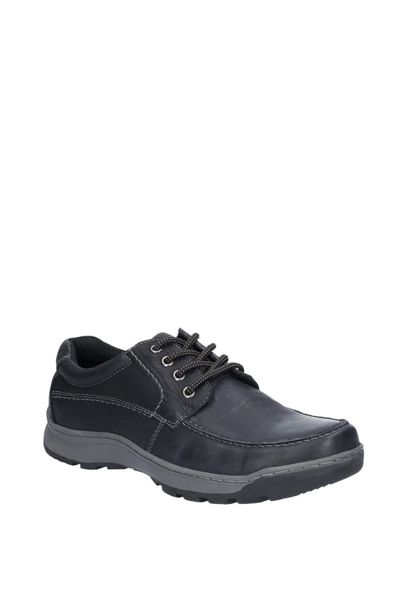 Hush Puppies Hush Puppies Men's 'Tucker Lace' Nubuck Leather Lace Shoes in Black - 1