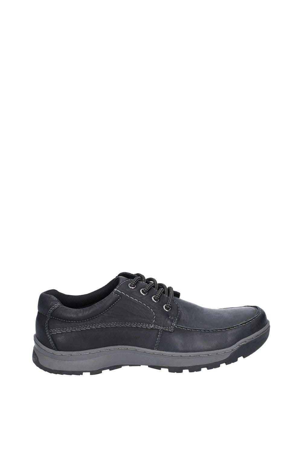 Hush Puppies Hush Puppies Men's 'Tucker Lace' Nubuck Leather Lace Shoes in Black - 4