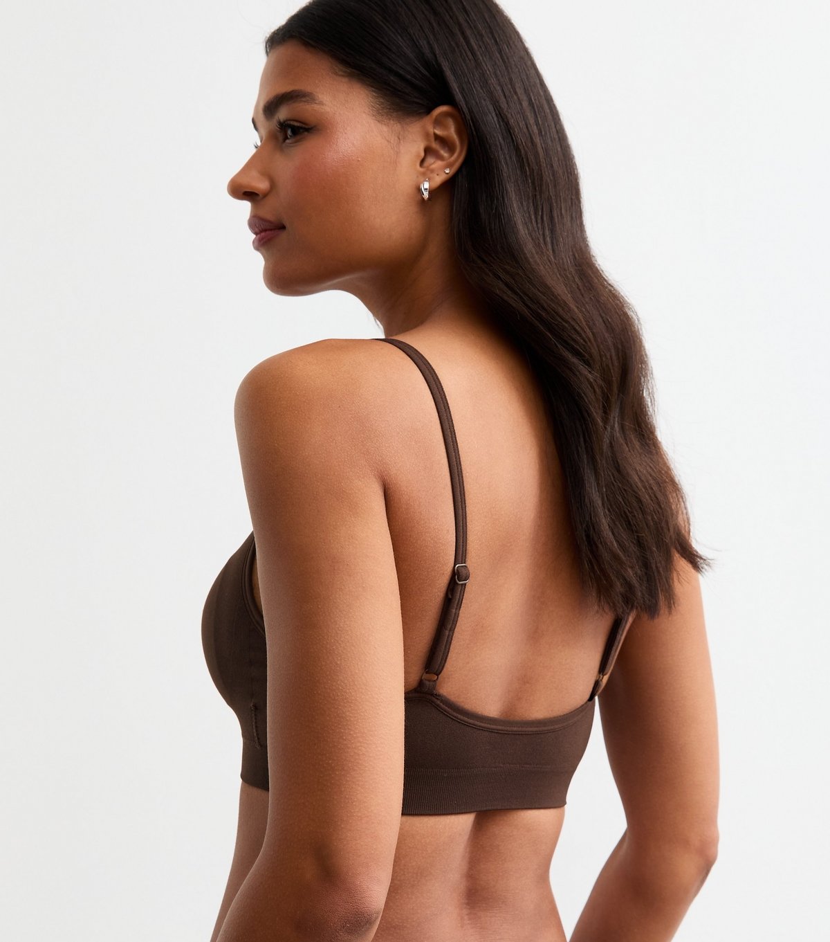 New Look Women's Brown Seamless Ruched Bra New Look - 4