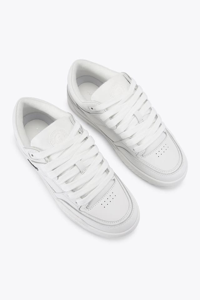 Kurt Geiger London Kurt Geiger London Men's 'Kingsland Sneaker' Leather Trainers in White - 2