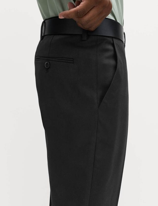 Marks & Spencer M&S 2 Pack Regular Fit Smart Stretch Trousers Black - 2