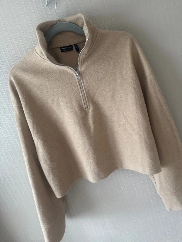ASOS Woman’s asos cropped quarter zip