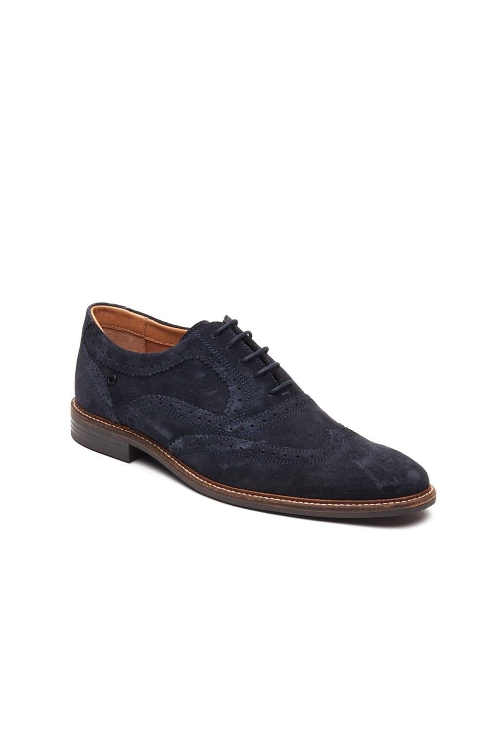 Base London Base London Men's Clarence Brougue Shoe in Navy