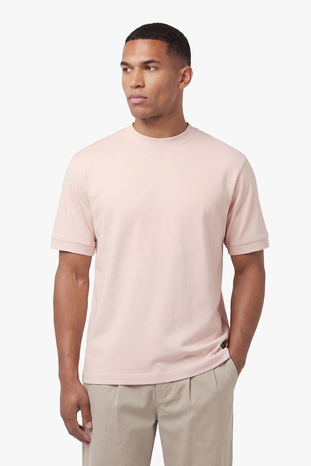 Luke 1977 Luke 1977 Men's Dapper Schnapper T-shirt in Light Pink