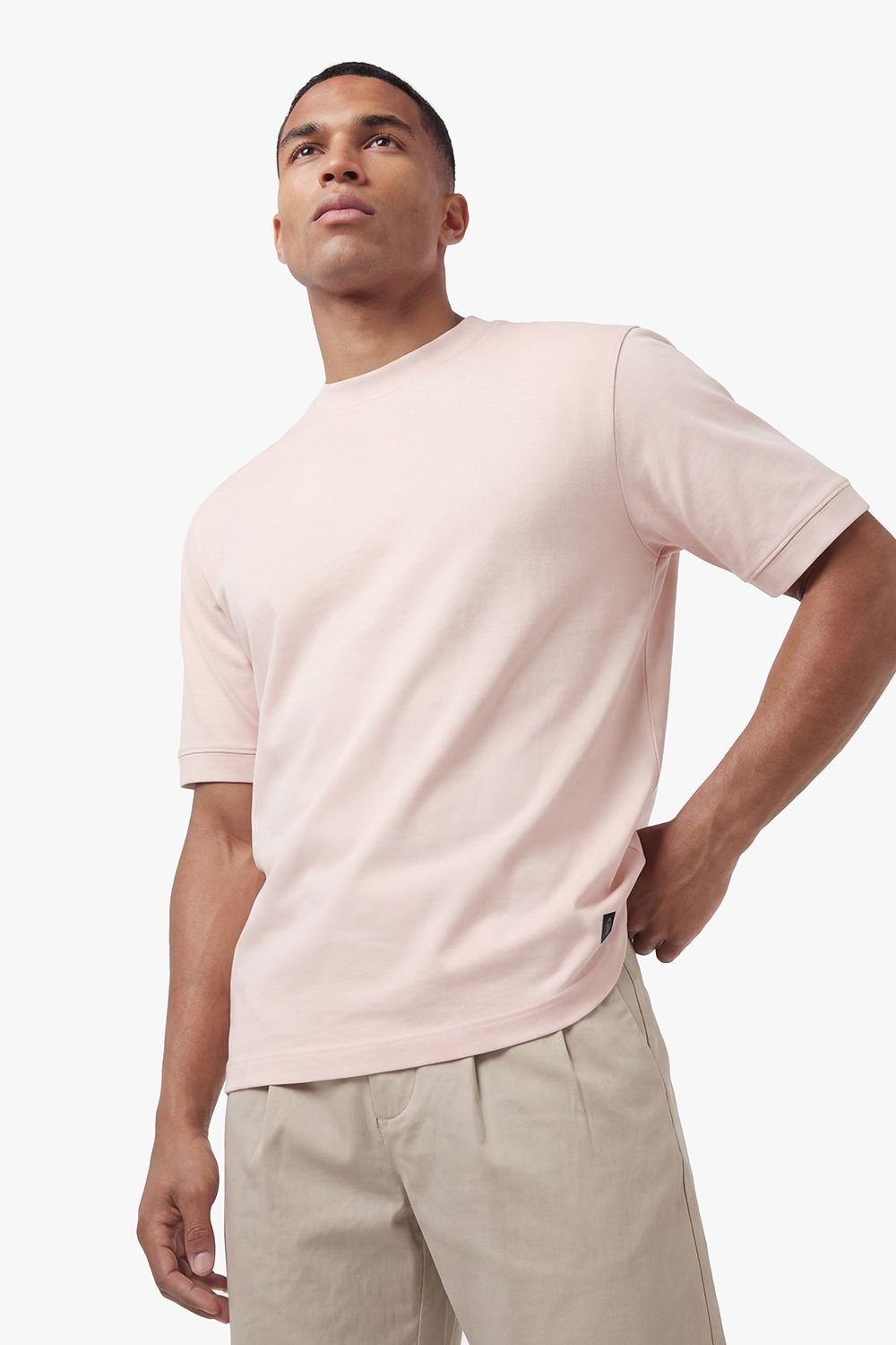 Luke 1977 Luke 1977 Men's Dapper Schnapper T-shirt in Light Pink - 3