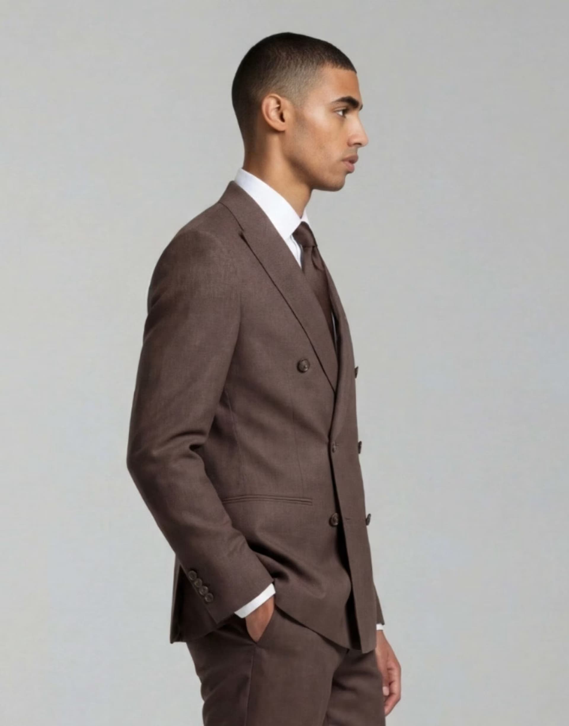 ASOS Harry Brown Giacomo slim fit single breasted suit in brown