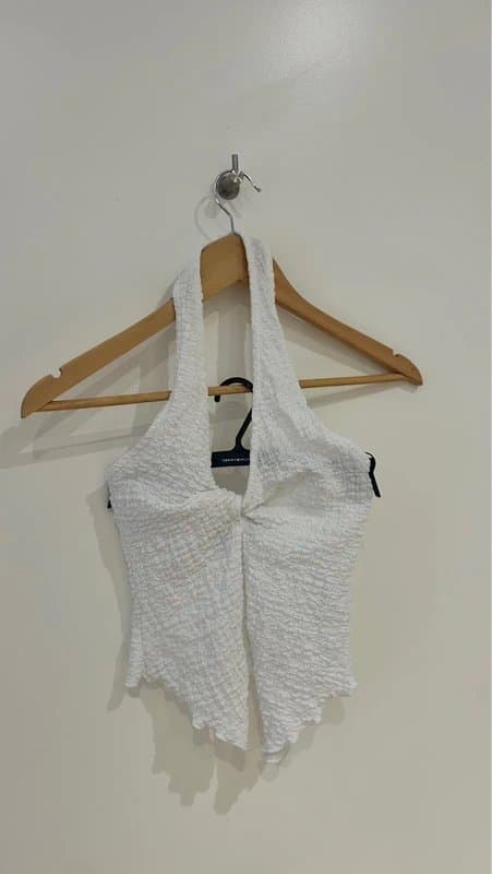 ASOS Design White halter neck top