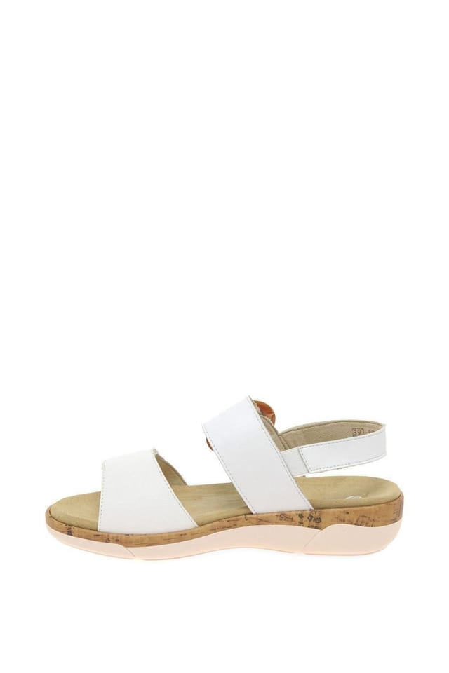 Remonte Remonte Women's 'Rock' Low Wedge Sandals in White - 2