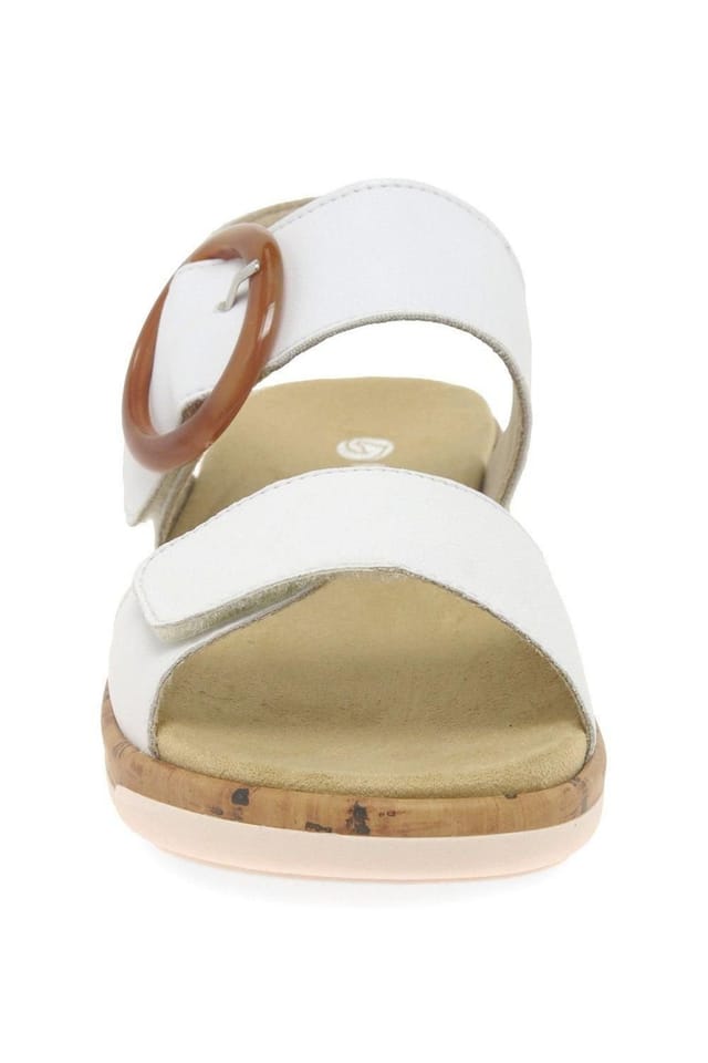 Remonte Remonte Women's 'Rock' Low Wedge Sandals in White - 3
