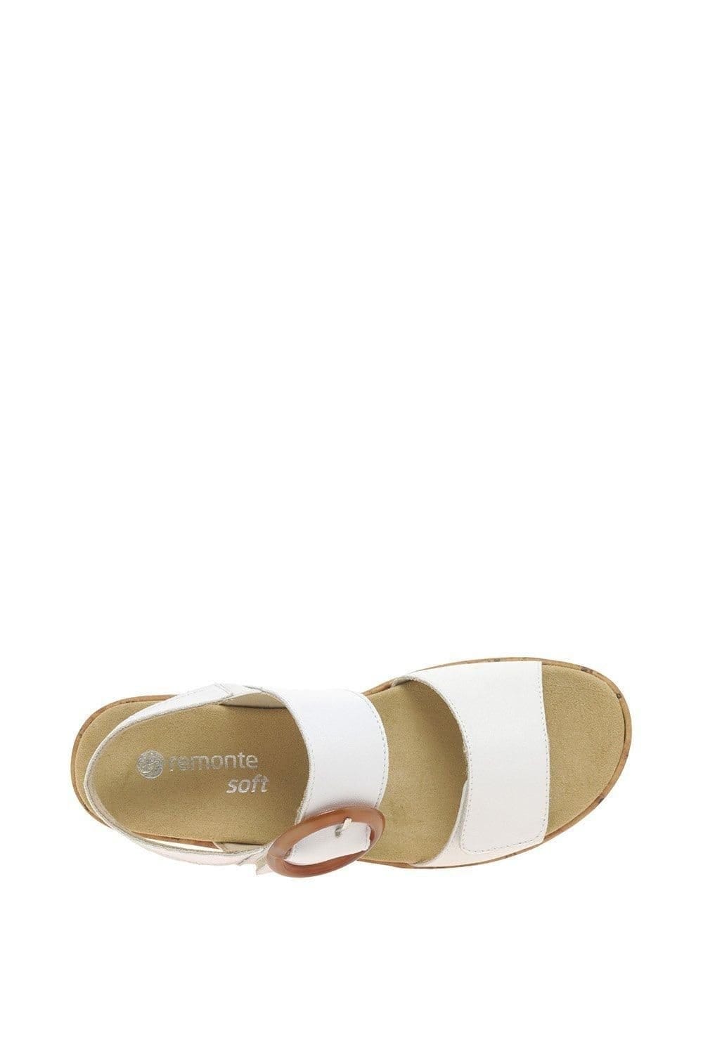 Remonte Remonte Women's 'Rock' Low Wedge Sandals in White - 4