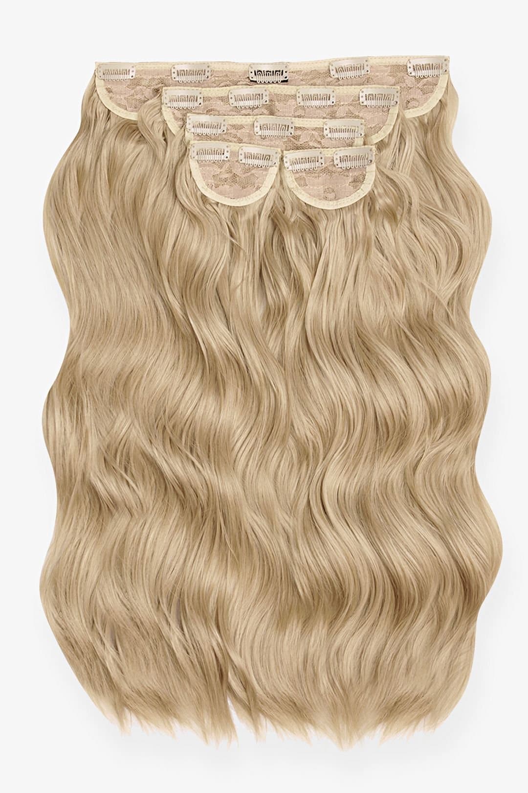 LullaBellz Lullabellz Women's Super Thick 22" 5 Piece Wave Hair Extensions in California Blonde