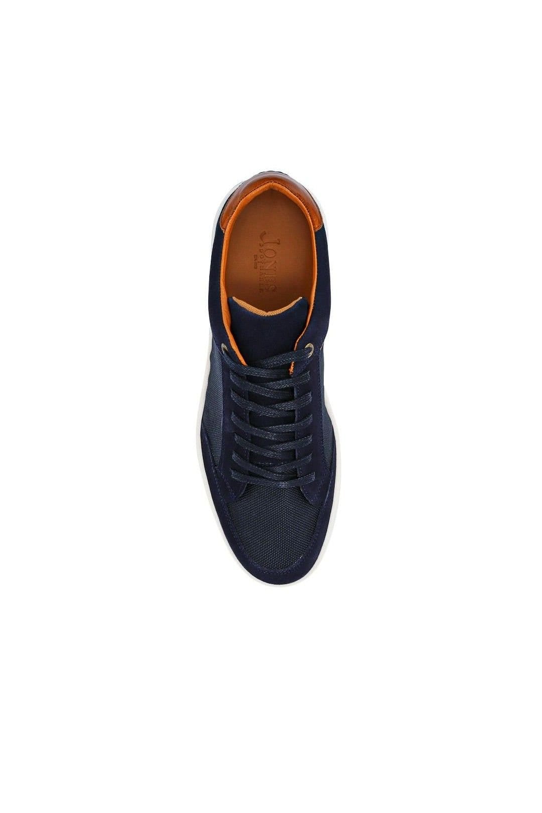 Jones Bootmaker Jones Bootmaker Men's San Diego Leather Trainers in Navy - 4