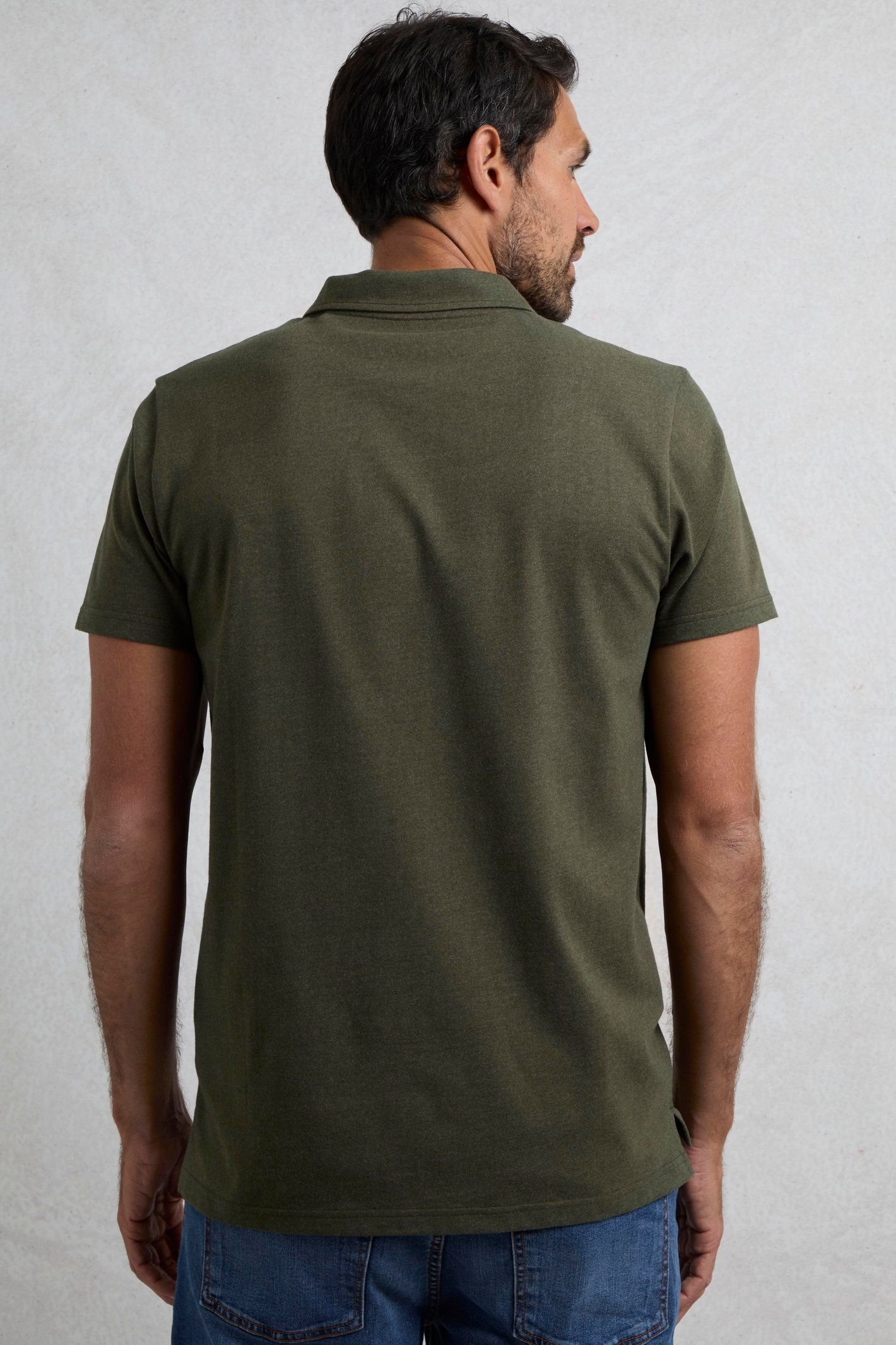 Weird Fish Weird Fish Men's Jetstream Polo Shirt in Olive - 3