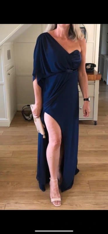 ASOS ASOS tall blue chiffon prom evening