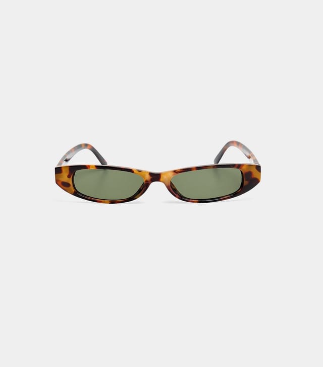 Public Desire Brown Tortoiseshell Effect Rectangle Sunglasses Public Desire New Look - 2