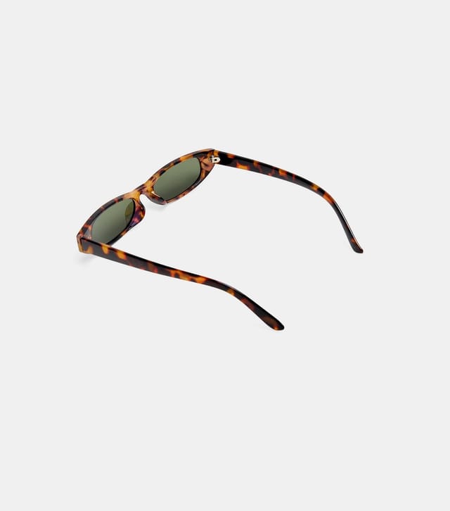 Public Desire Brown Tortoiseshell Effect Rectangle Sunglasses Public Desire New Look - 3